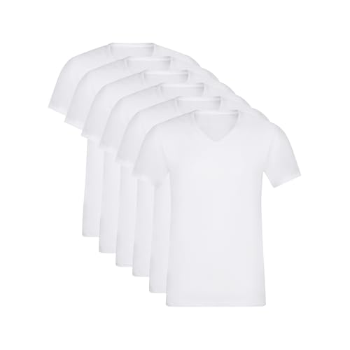 T-Shirt Dim Homme Ecodim lot de 6 manches courtes col V sous-vêtement