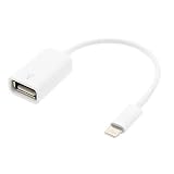 sonero USB OTG Adapter, USB Typ A Buchse auf 8-poligen Stecker, 15cm, weiß