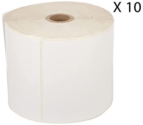 Image of HQMS Direct Thermal Barcode Labels Stickers -(4 x 6 inches -400 Label per Rolls) (10 Rolls)