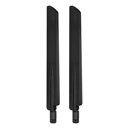Eightwood Tri-Band WiFi 6E Antenna 6GHz 5GHz 2.4GHz RP-SMA WiFi Antenna (2-Pack) for PC Computer PCIe Card Router USB Adapter Security IP Camera