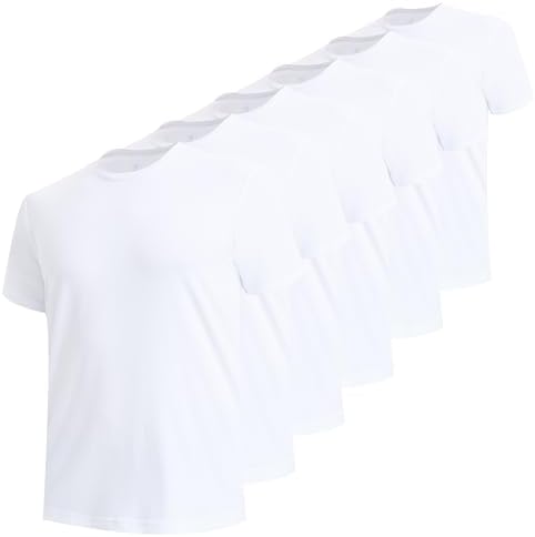 BAMBOO COOL Men's Undershirts Moisture Wicking Crewneck T Shirts,...