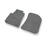 Couleur: gris, Set de 2 tapis de pieds, 100% d’ajustement exact a l’intérieur