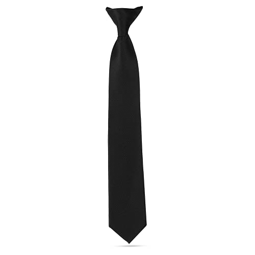 LUTHER PIKE SEATTLE Ties For Boys - Clip On Tie Woven Boys Ties: Neckties For Kids Formal Wedding Graduation School Uniforms