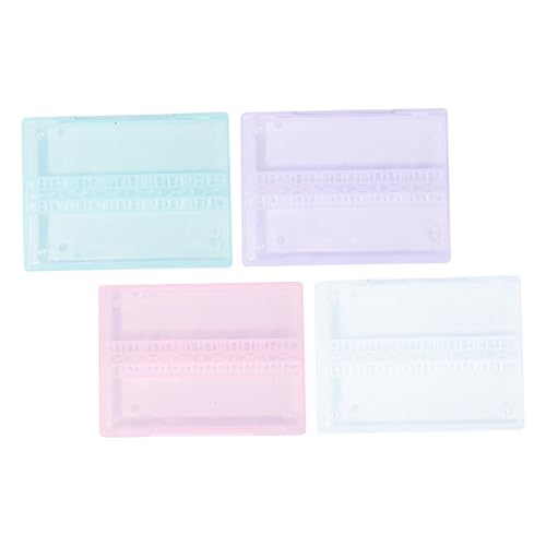 FRCOLOR 4個美甲工具収納ボックス 電動磨頭用ケース ネイルサロンアクセサ