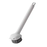 Kitchen Scrub Brush - 360 Degree Rotatable Pot Long Handle, Dishwashing Scrubber for Sink Pan Skillet, Stove Grout Tile Bathroom Shower, Toilet Tub Home Cleaning, Multi-Purpose Dish Scrubber