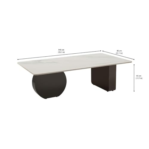 Image of Wakefit Center Table | 1 Yr Warranty | Coffee Table for Living Room Wooden, Tea Table for Living Room Wooden, Sofa Table, Free Installation from Brand, Modern Multi-Functional & Wobble-Free(Typica)