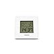 Hama Thermometer Hygrometer, digital (für Innen, Anzeige von Uhrzeit, Temperatur, Luftfeuchtigkeit, Raumklima und Wettervorhersage, mit Weckfunktion, Schlummerfunktion, zum Aufstellen) weiß