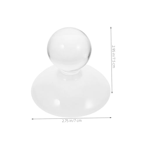 Mortero de mano cristal transparente IMIKEYA 1 pieza miniatura 2