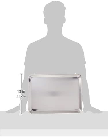 Silver 13x18 Inch Aluminum Half-Size Sheet Pan