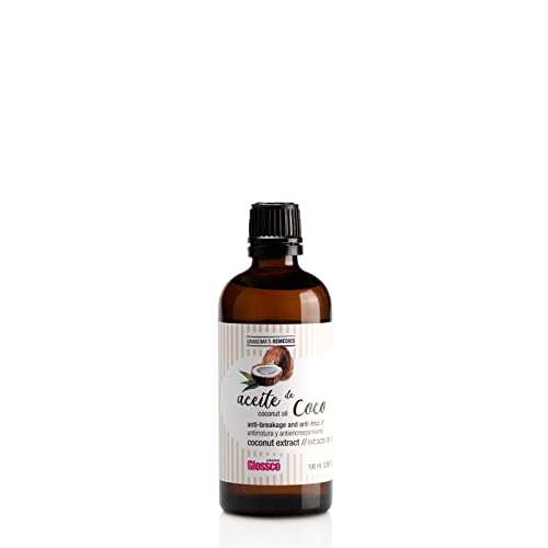 MarathonSeller Glossco, Grandma´s Remedies, Aceite de Coco para el Cabello, Repara y Protege con Acción Antirotura y Antifrizz, Ideal para Cabellos Secos y Dañados, Sin Sulfatos y Parabenos, 100 ml