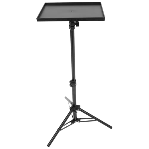 GARIOUANS Soporte para Proyector con Trípode Ajustable Altura Bandeja Resistente y Diseño Compacto para Oficina y Hogar Soporte Escritorio Multifuncional para Presentaciones y Streaming