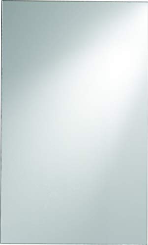 Bathroom Gloss Anthracite 1 Door Wall Mounted Mirror Cabinet - Reversible Hinges - W 400 mm x D 140 mm x H 750 mm
