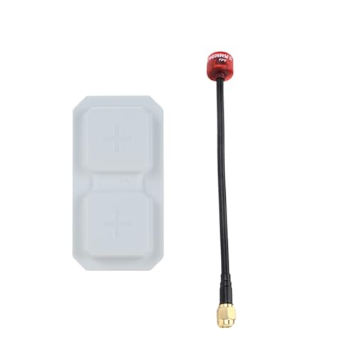 Juqoyue Para Range Plus 2X 5.8G Antena Direccional de Doble Unidad + Antena Cherry 2nd Gen LHCP SMA 11dBi para Piezas de Dron RC FPV Color