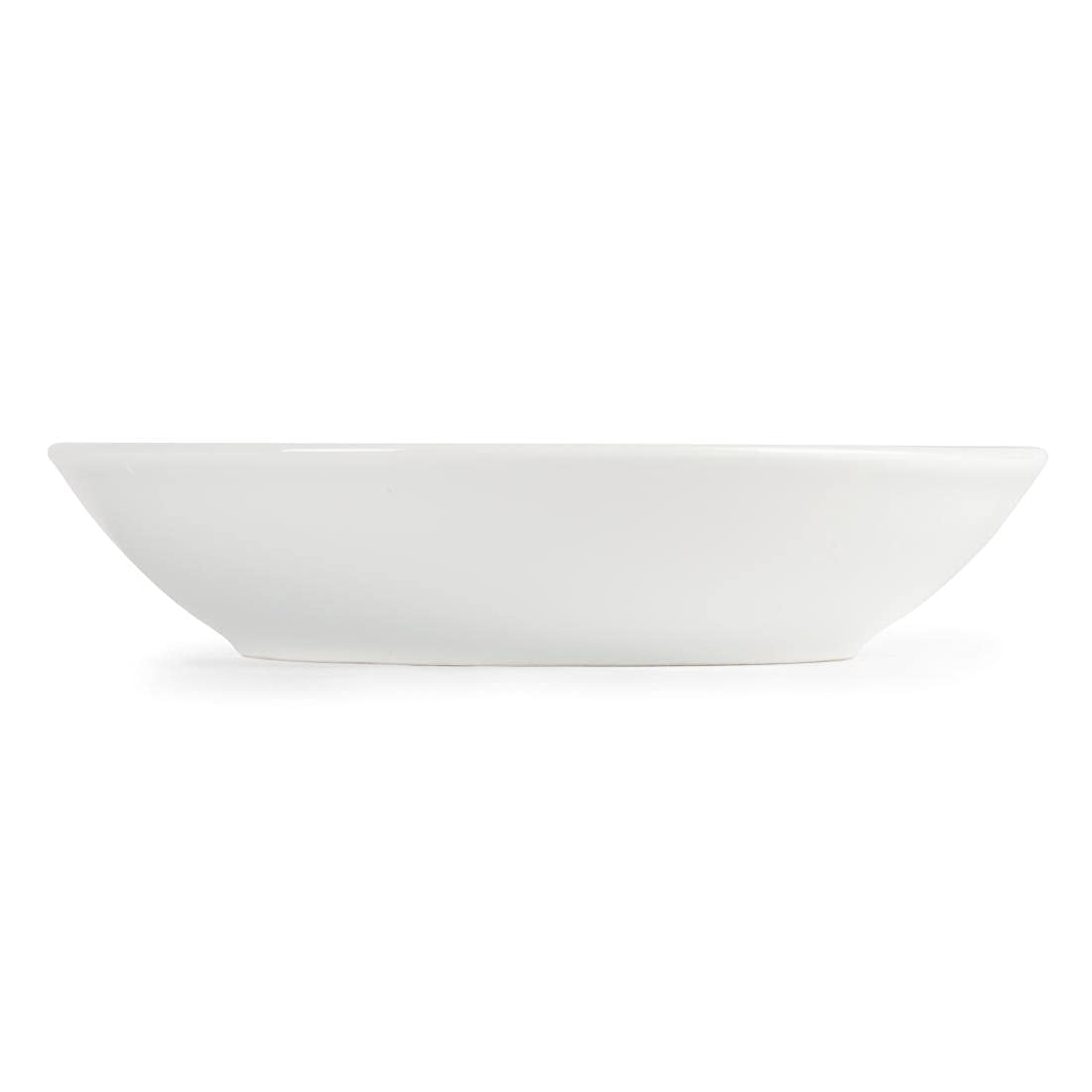 Olympia Whiteware Deep Service Plates 200mm Vitrified Porcelain 6pc, Wit, 200 mm - Image 2