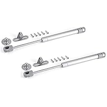 2Pcs Gas Spring Lift Supports for Kitchen Cabinet Doors, Furniture Lid Stays, and Cupboard Hinges - Heavy Duty Pneumatic Strut 150N / 15KG