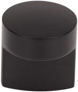 Top Knobs TK3040BLK 1-1/4 in. (32mm) Ellis Collection Hartridge Knob, Flat Black