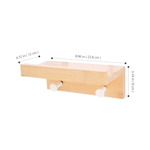 Étagère murale bambou : design flottant premium pour exposition - 4