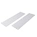 Stainless Steel Door Push Plate Kick Plate for Interior or Exterior Swinging Doors – Scratch Resistant, for Easy Install Protection Plate (2-Pack, Silver)