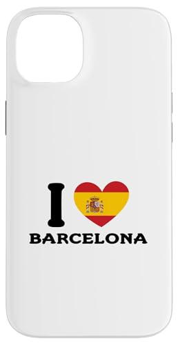 I Love Barcelona Spain Heart �X�y�C������ �X�}�z�P�[�X iPhone 14 Plus �p
