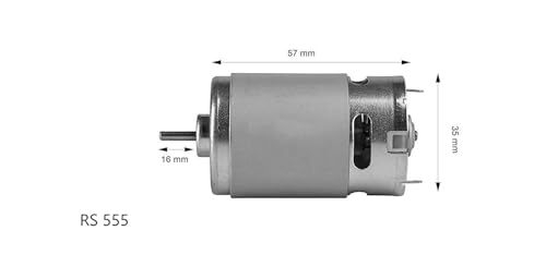 Image of RS 555 DC Motor Multipurpose Brushed High Speed Metal 12V RS-555 PCB Drill | RS 555 High Speed High torque metal bush motor for Multipurpose Scientific Industrial Electronic Hobby projects Fan Propeller
