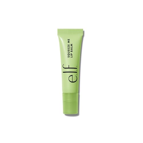 e.l.f. Squeeze Me Lip Balm, feuchtigkeitsspendender Lippenbalsam für einen Hauch von Farbe, mit Hyaluronsäure angereichert, vegan & frei von Tierversuchen, Honeydew