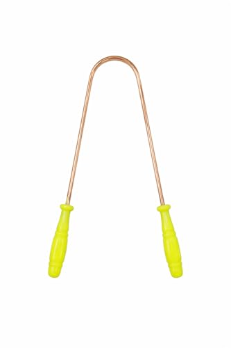 Double Head Copper Tongue Cleaner with Plastic Handle, Reusable Tongue Scraper for Everyday Use (Lyon) image 4