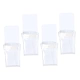 PartyKindom 4 Stück Magnetischer Transparenter Stifthalter mit PVC Aufbewahrungstaschen Praktische...