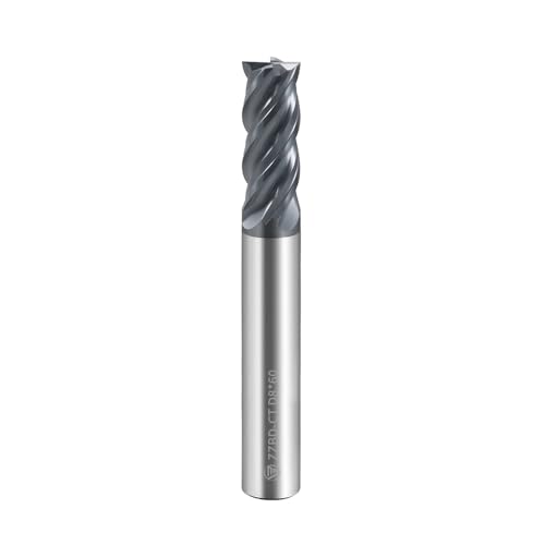 Image of Carbide Dynamic Square End Mills-4 Flute TiALSiN Coated,for Milling Alloy Steels, Hardened Steel, Metal etc.1 Pcs D8*60mm