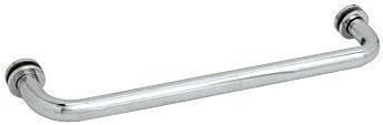 CRL 12" Polished Chrome (BM Series) Tubular Single-Sided Towel Bar with Metal Washers