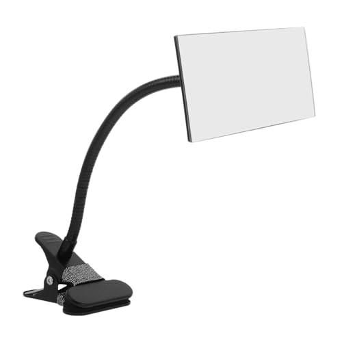 Miroir clip carré en fer noir NUOBESTY angle ajustable pour bureau et ordinateur