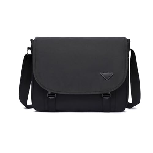 Men Casual Satchel, Multi-pocket, Messenger Bag, Canvas, Shoulder Crossbody Bag, Waterproo, for Travel Work Busines, 11.4in