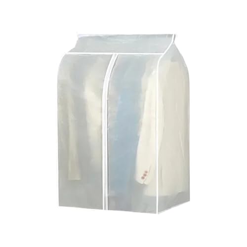 Hanging Garment Bag Transparent Clothes Hanging Dust Cover Dress Suit Coat Storage Bag Case Organizer Wardrobe Dress Clothing Hanging Dust Proof Bag(50CM x 80CM x 120CM)