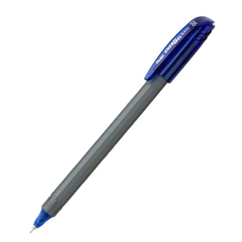 Image of Pentel EnerGel 0.5mm Roller Gel Pen | Quick Dry Ink For Smudge-Free Writing | Lightweight Gel Pen For Smooth Writing Experience | Blue & Black Ink, Pack of 5 Pens (BL415)
