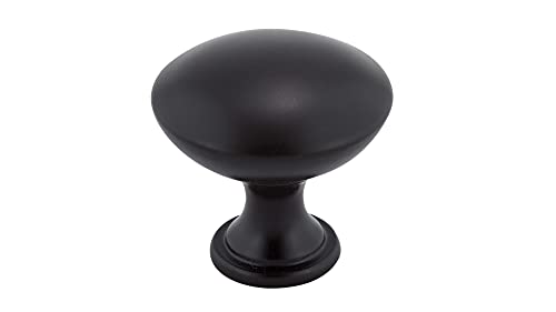 Image of Richelieu Hardware BP9041ORB Copperfield Collection 1 3 /16-inch (30 mm) Oil-Rubbed Bronze Functional Cabinet and Drawer Mushroom Knob for Kitchen, Bathroom, and Furniture