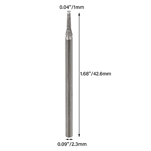 100 Puntas de Diamante 1mm para Metal y Piedra miniatura 4