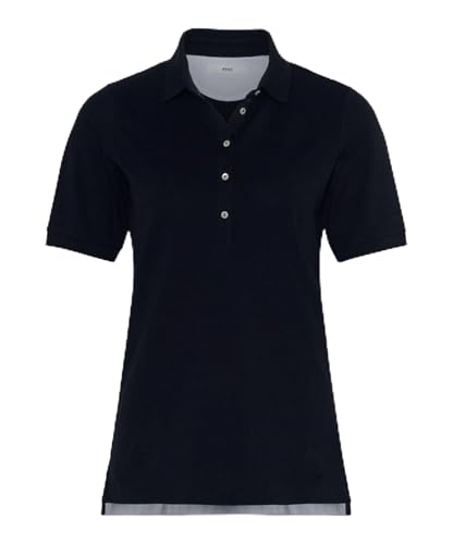 BRAX - Damen Poloshirt aus hochwertigem Piqué, Style Cleo (31-3308), Größe:48, Farbe:Navy (22)