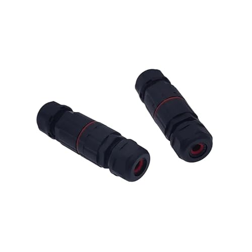 Conectores de nailon tipo mini conector M12 de 2 pines para soldadura a tope