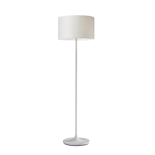 Adesso 6237-02 Oslo Floor Lamp – Corrosion Resistant, Scratch Proof, White Matte Finish Lighting Equipment with Metal Body. Tools & Home Improvement,Matte White