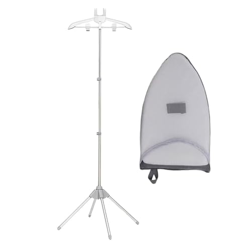 Soporte Para Vaporera de Ropa,Soporte Plegable Para Vaporera de Ropa - Brazo Giratorio Ajustable de Aluminio Para Planchar y Secar Ropa en el Hogar