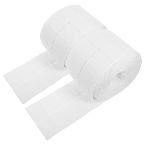 FRCOLOR 2 Rolls Nail Removal Wipes Makeup Remover Pads Gel Nail Polish Remover 500 Sheets