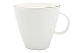cp porzellan Handbemalte Tasse Canvas Home Ltd C37-CP-PL Tasse, Porzellan, mit Platin-Rand, 4 Stück