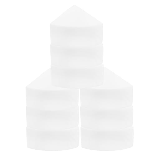 FOMIYES 12 Pack Triangle Puff Makeup Pads Soft Surface for Foundation Pressed Powder Face Body