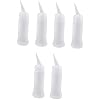KICHOUSE 6pcs Plastic Squeeze Bottles Nozzle Caps for Hair Spray Refillable Toiletry Bottles for Shampoo Conditioner Oils