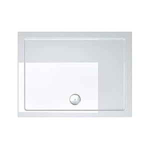 doporro Douchebak Faro2W 70X80X4 Plat Van Acryl In Wit Rechthoekig Din-Aansluitingen Geschikt Voor Gelijkvloerse…