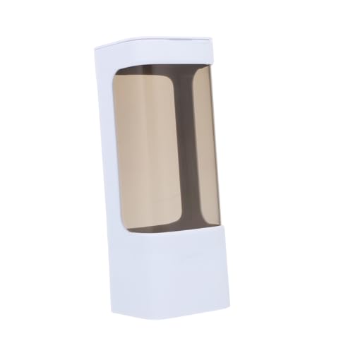 KONTONTY 1Pc Wall Mounted Disposable Cup Dispenser Self Adhesive Paper Cup Holder for Easy Storage Organization Stylish Minimalist Design White for Home Office Events