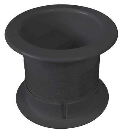 Dual Sided Grommet, Blk, 2.5In