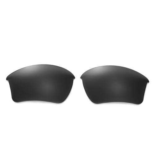 Walleva Black Polarized Replacement Lenses For Oakley Half Jacket 2.0 XL Sunglasses