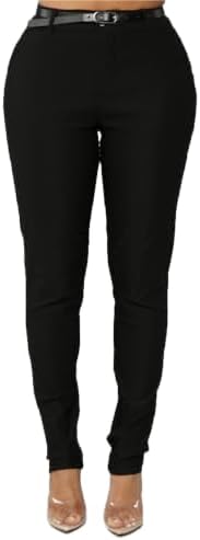 Women’s Skinny Pants with 3 Pockets – Lightweight & Breathable Stretch Work Pants Women – Business Casual Bottoms