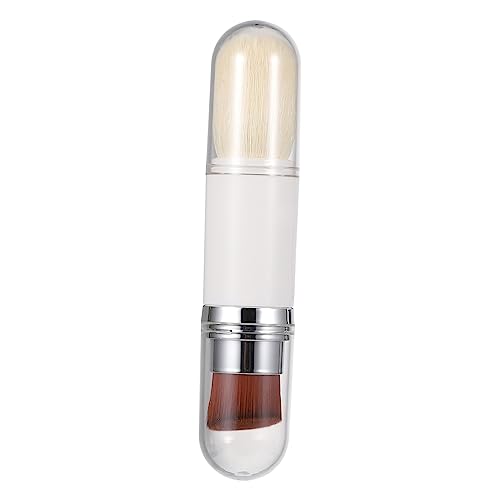 PartyKindom Double-ended Retractable Makeup Brush Set Multi-function Concealer Cover-up Brush for Teenagers