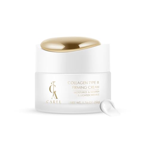 CA CAREL Peptides Collagen Firming Cream, Face Moisturizer with Advanced Peptide Complex and Ceramides for Skin Elasticity